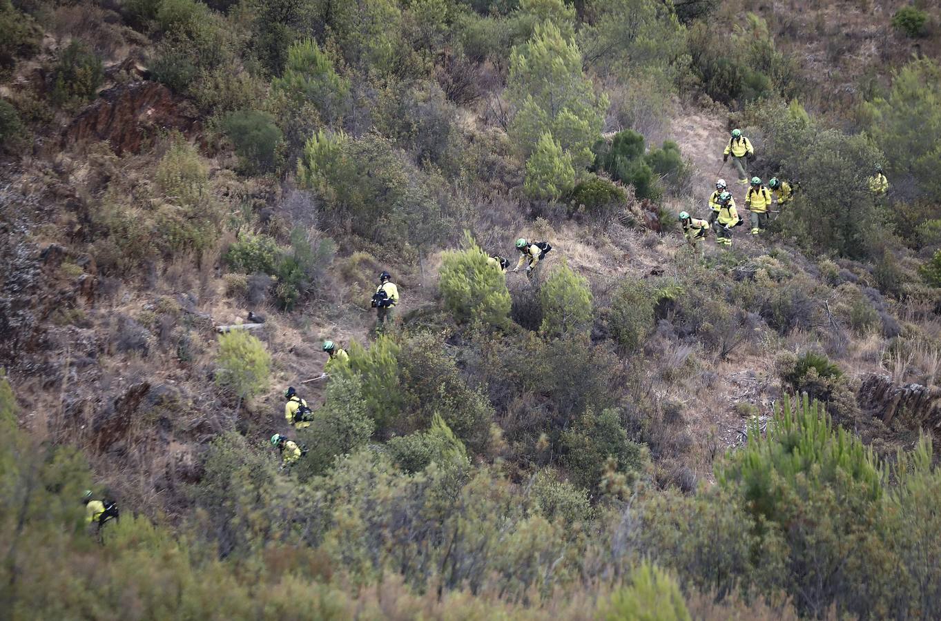 Los helicópteros Súper Puma, preparados contra el fuego