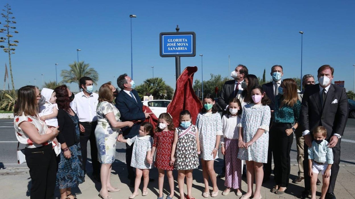 Las imágenes de la inauguración de la glorieta José Moya Sanabria