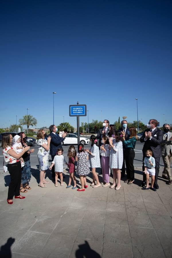 Inauguración de la glorieta dedicada a José Moya Sanabria