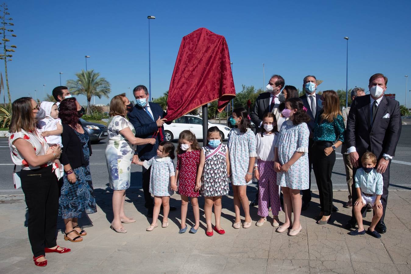 Inauguración de la glorieta dedicada a José Moya Sanabria