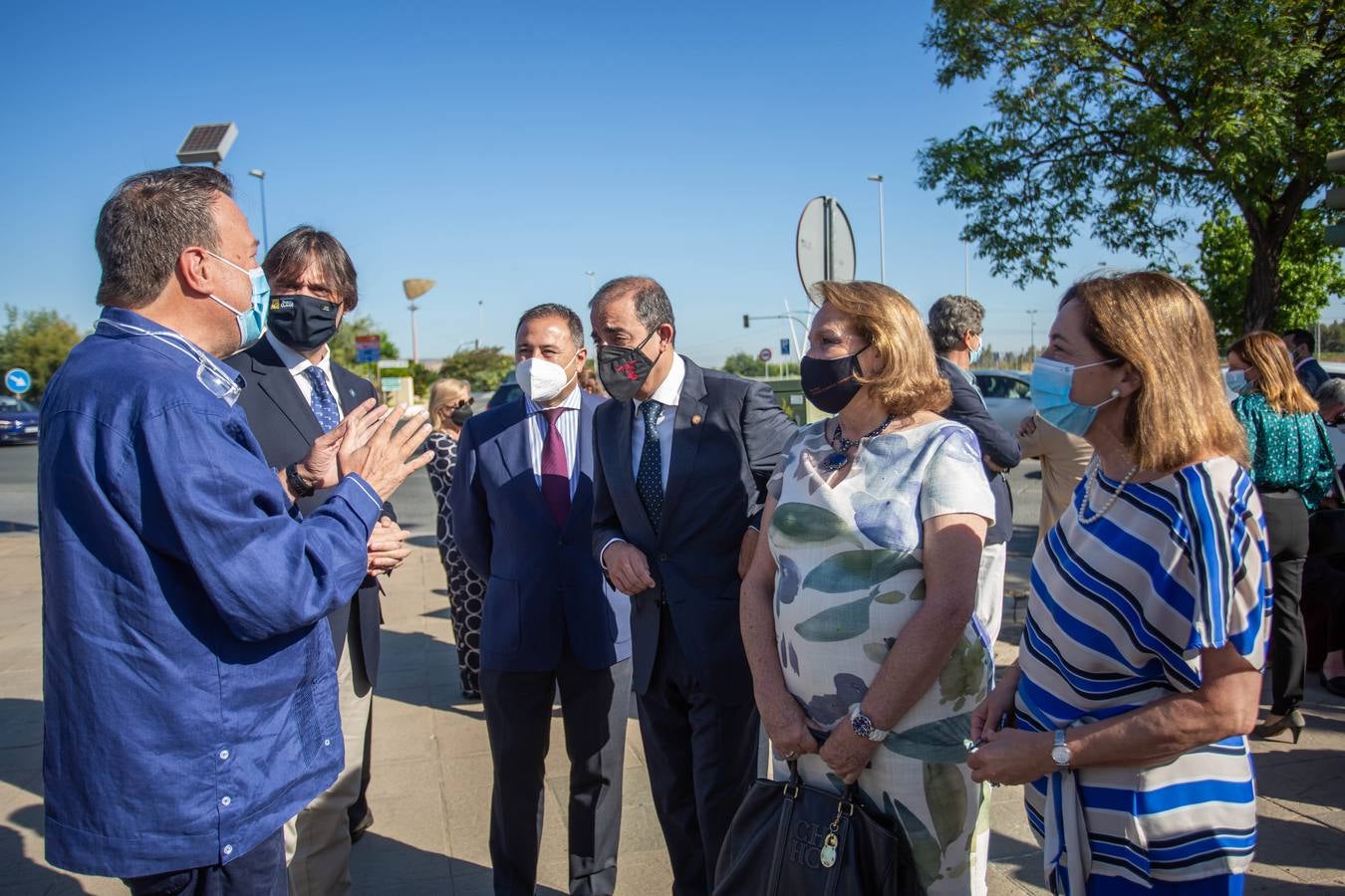 Inauguración de la glorieta dedicada a José Moya Sanabria