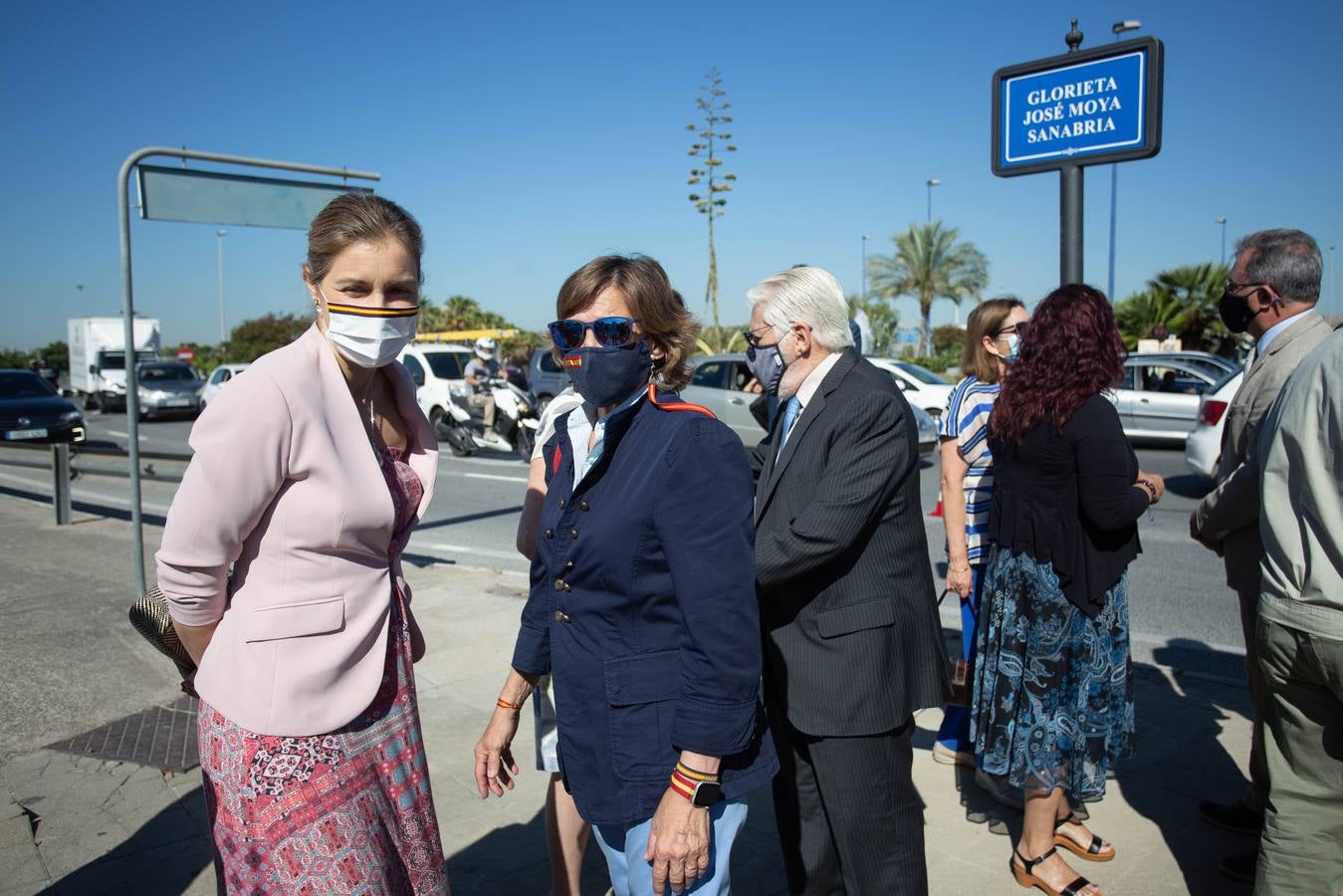 Inauguración de la glorieta dedicada a José Moya Sanabria