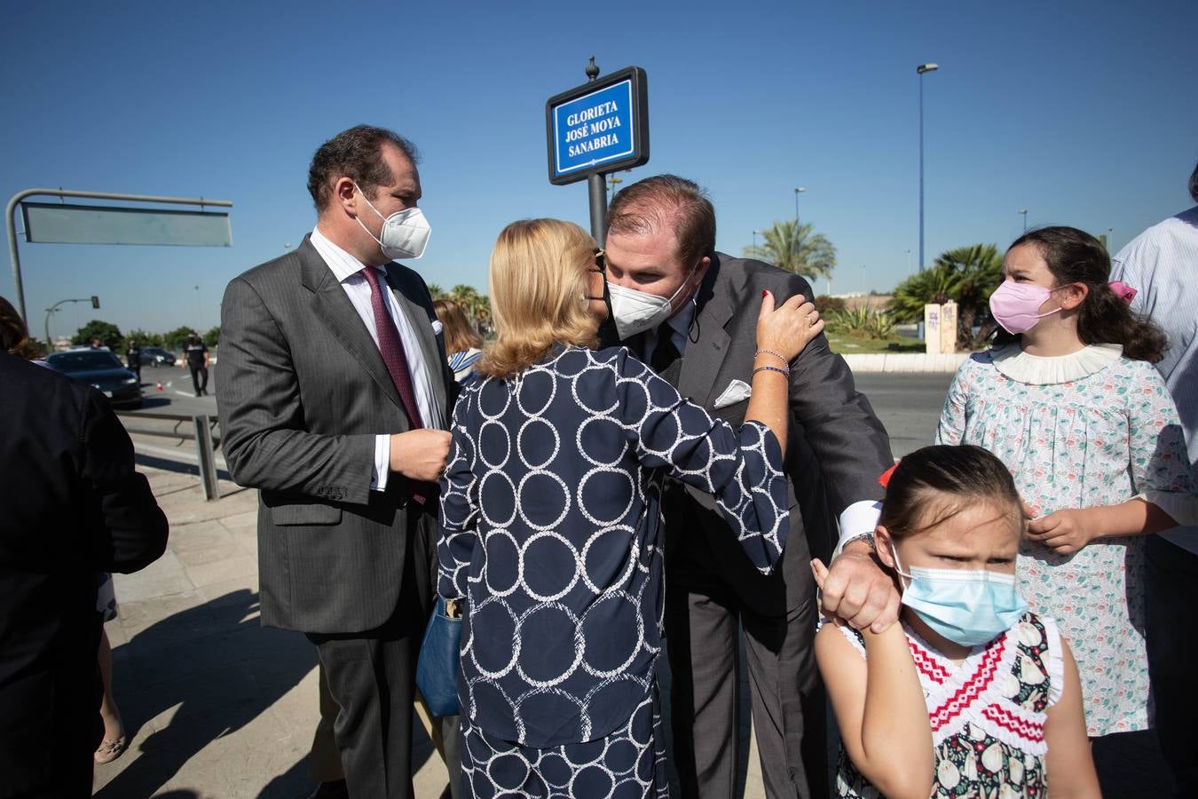 Inauguración de la glorieta dedicada a José Moya Sanabria