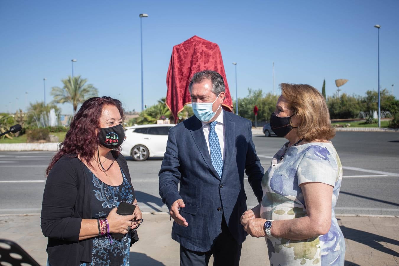 Inauguración de la glorieta dedicada a José Moya Sanabria