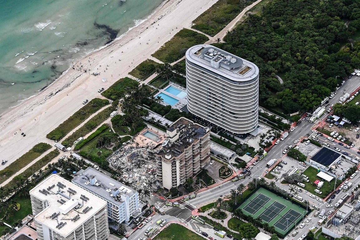 Continúa la búsqueda de 159 desaparecidos en el derrumbe de un edificio en Miami