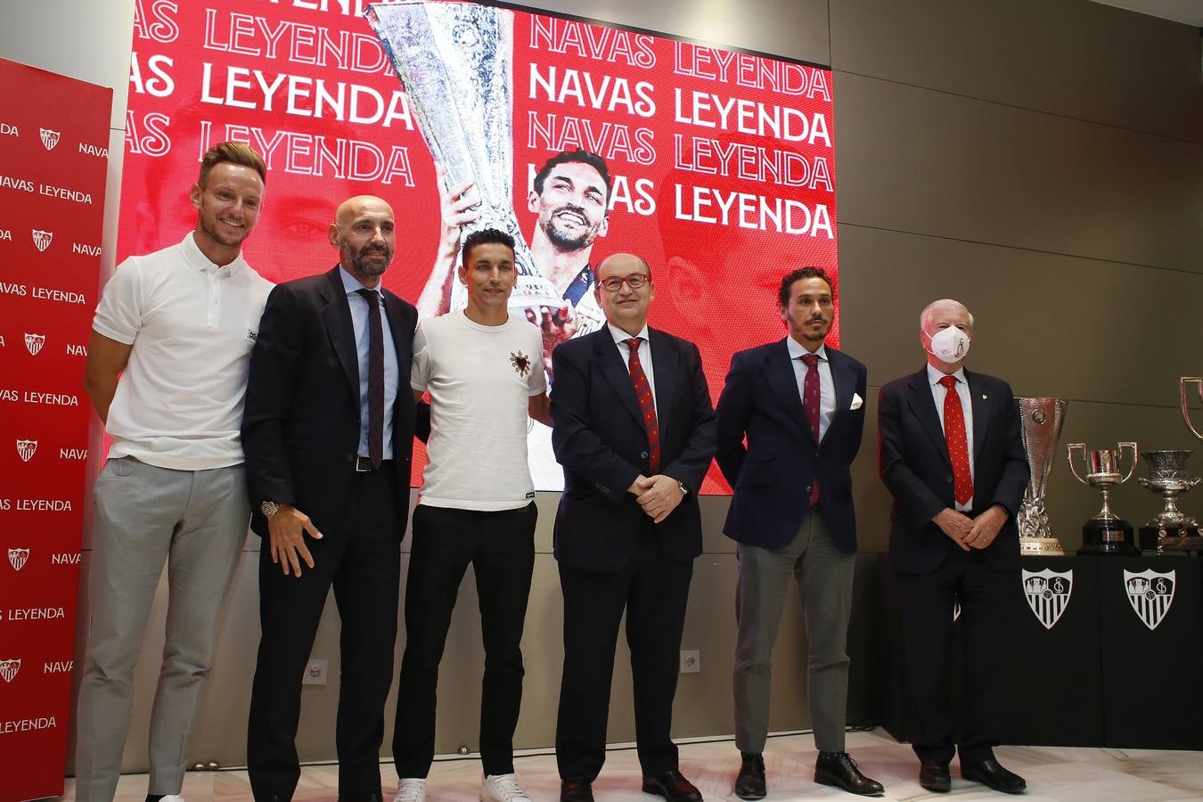 Acto de renovación de Jesús Navas con el Sevilla FC