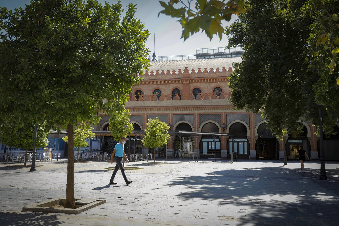 La fachada de la estación de Plaza de Armas ya luce su rehabilitación