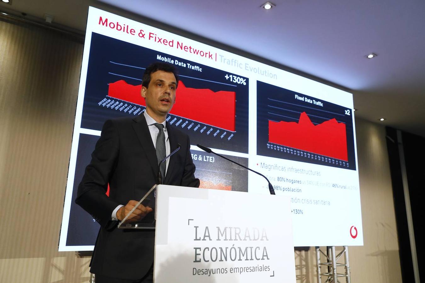 En imágenes, el director de Vodafone en Andalucía en la Mirada Económica de ABC Córdoba