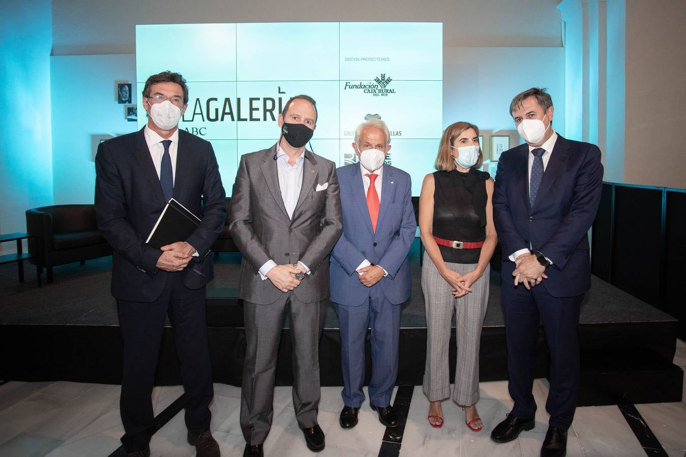 Mikel Landabaso, Ignacio García, Antonio Pascual, Rocío Blanco y Rafael Sánchez