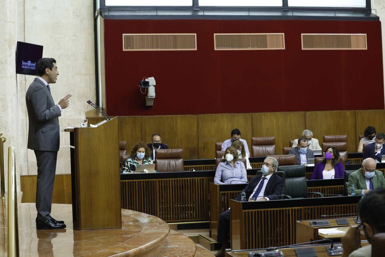 Pleno sobre el estado de la comunidad en el parlamento andaluz