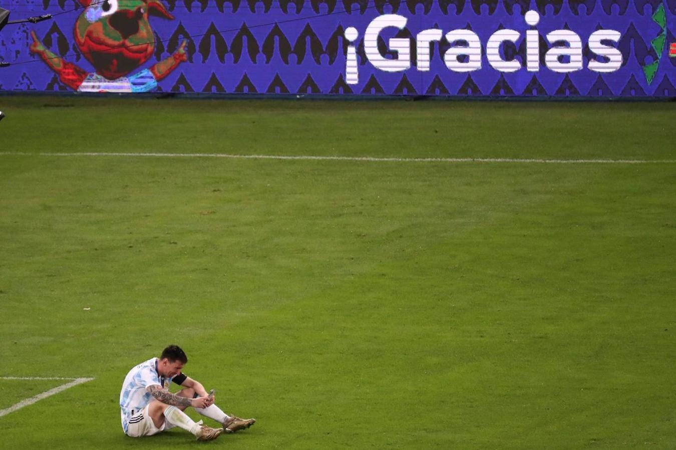Las mejores imágenes de la final de la Copa América: la felicidad de Argentina, el abrazo de Messi y Neymar...