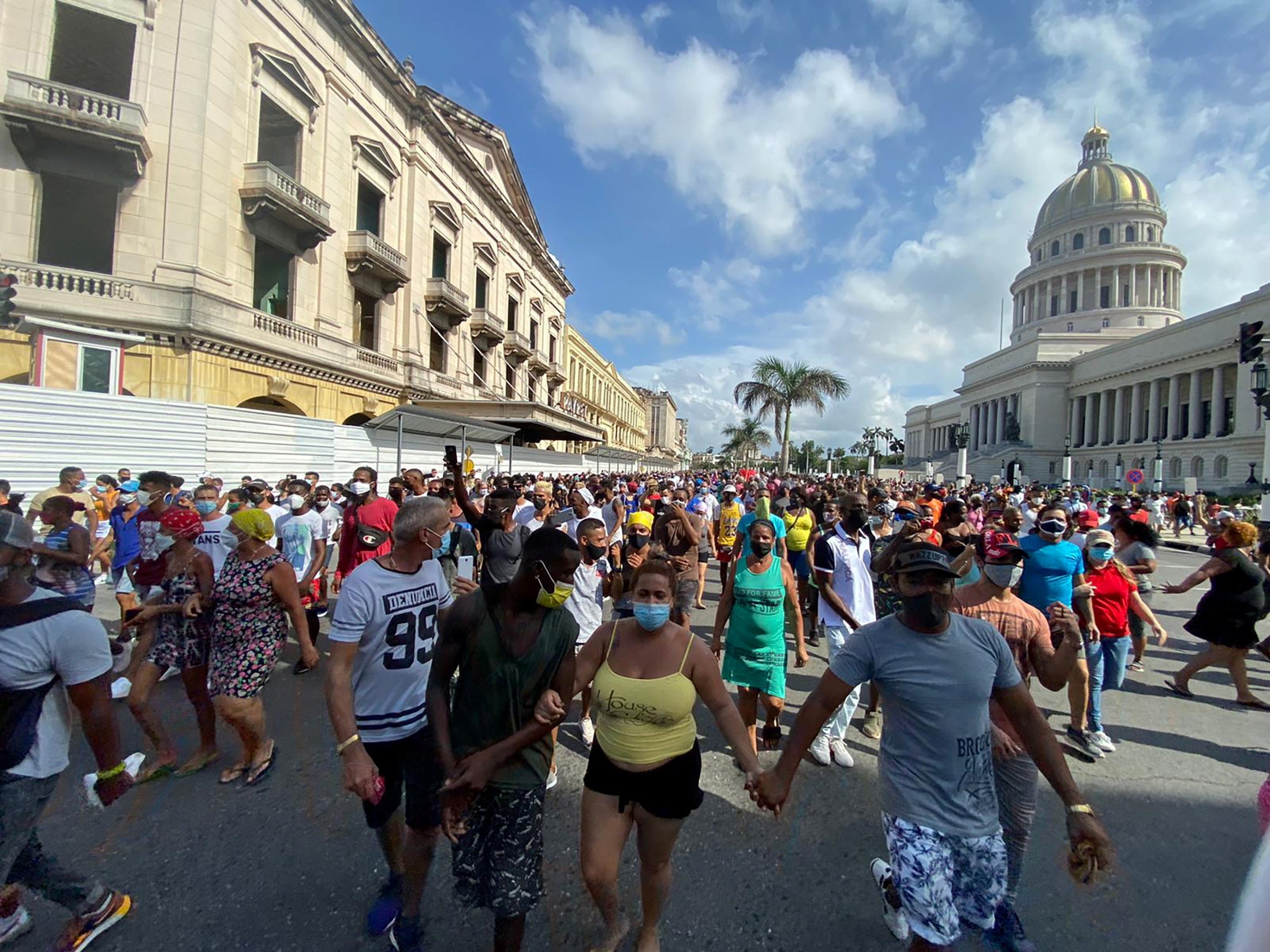 Las protestas contra el régimen cubano, en imágenes