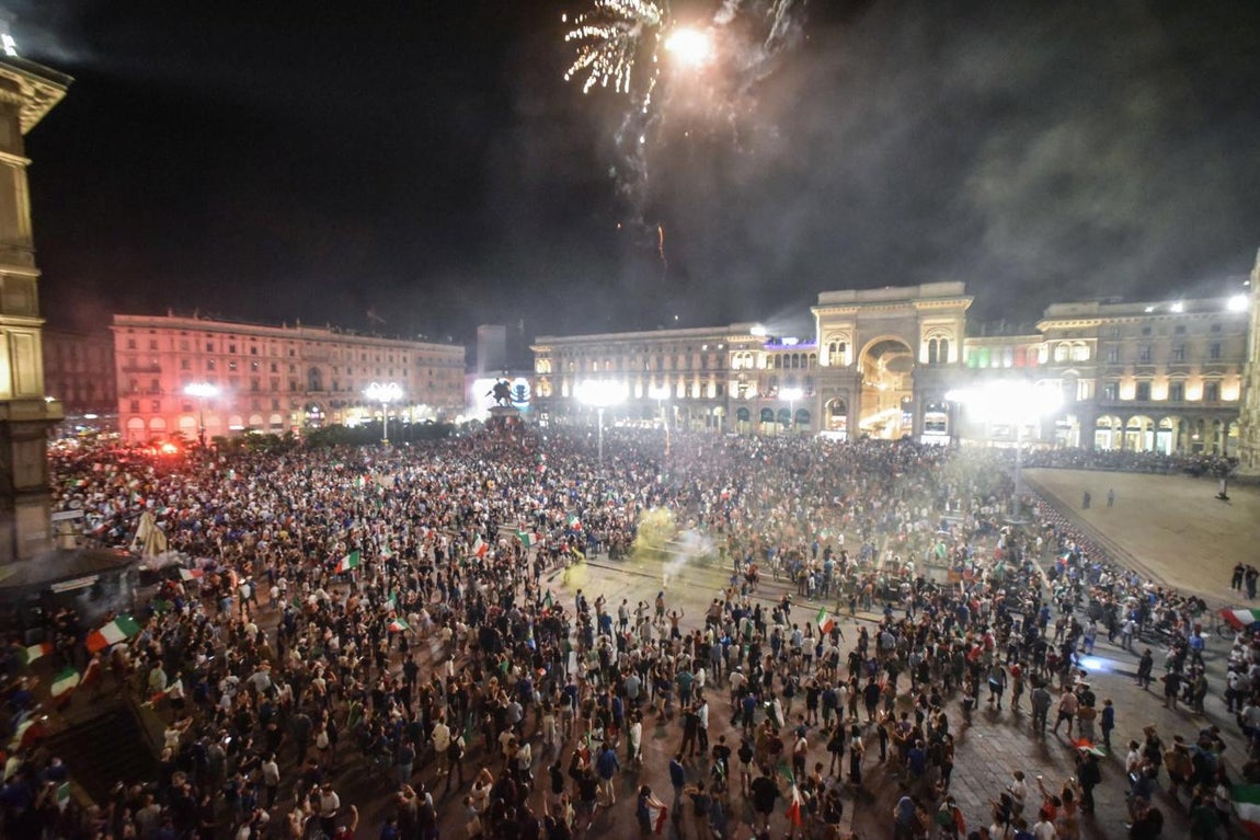 Así celebró Italia la Eurocopa