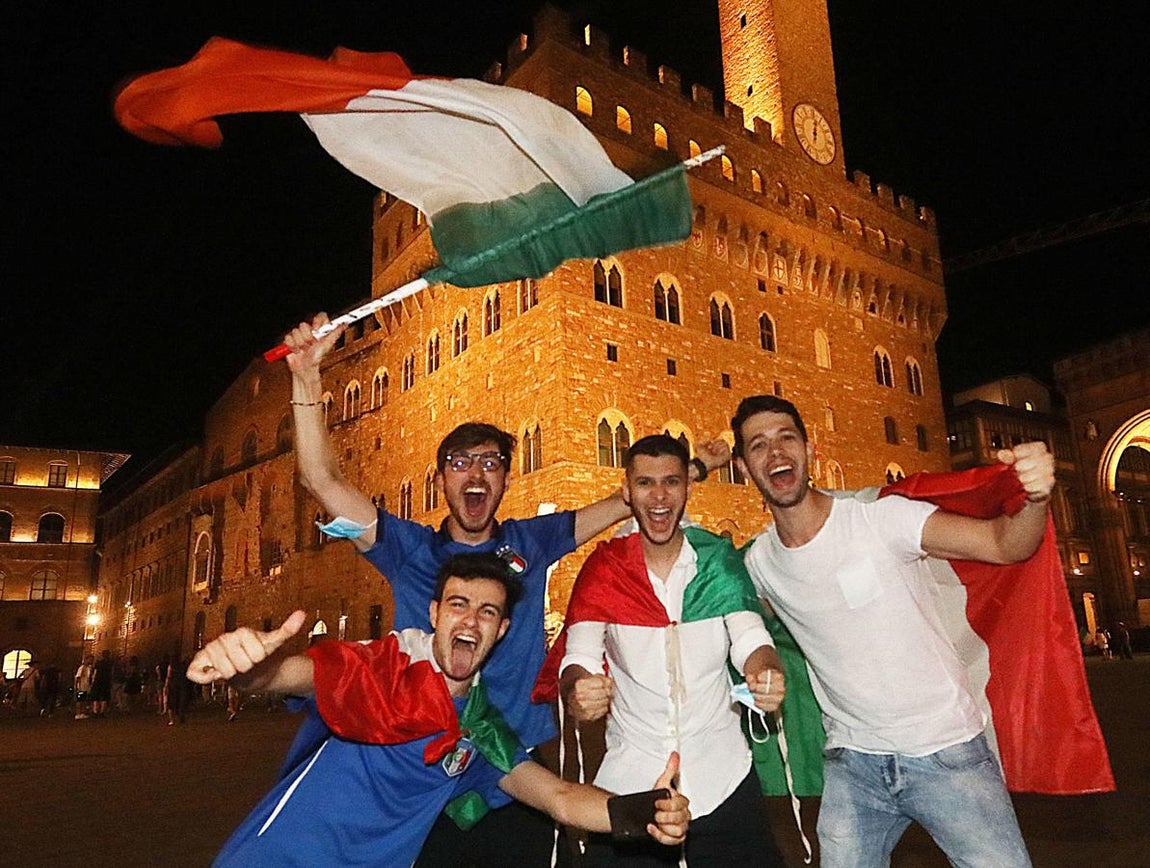 Así celebró Italia la Eurocopa