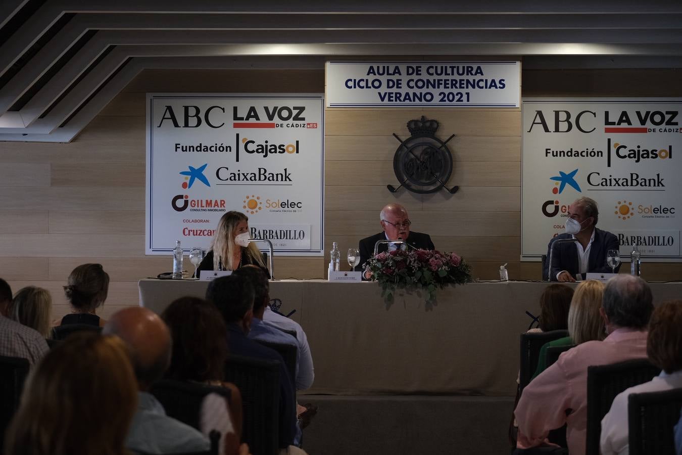 FOTOS: Jesús Aguirre en el Aula de Cultura de El Buzo, en el Club de Golf de Vista Hermosa