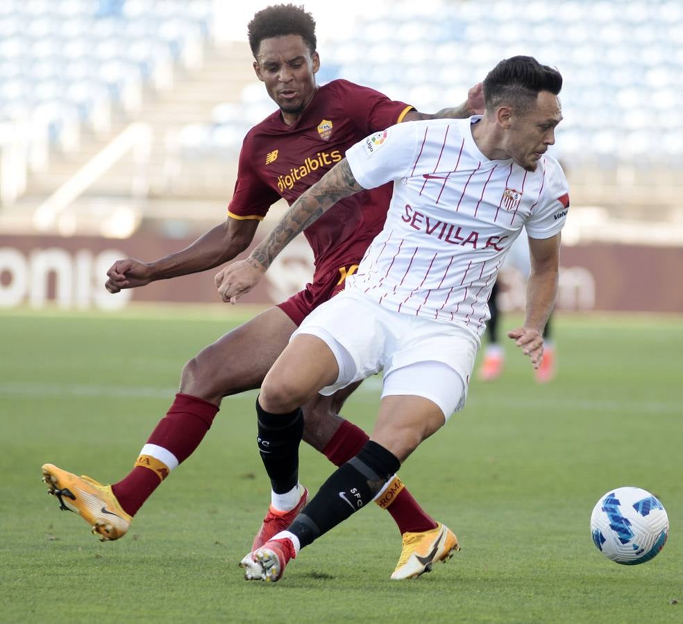 El partido del Sevilla FC - AS Roma, en imágenes