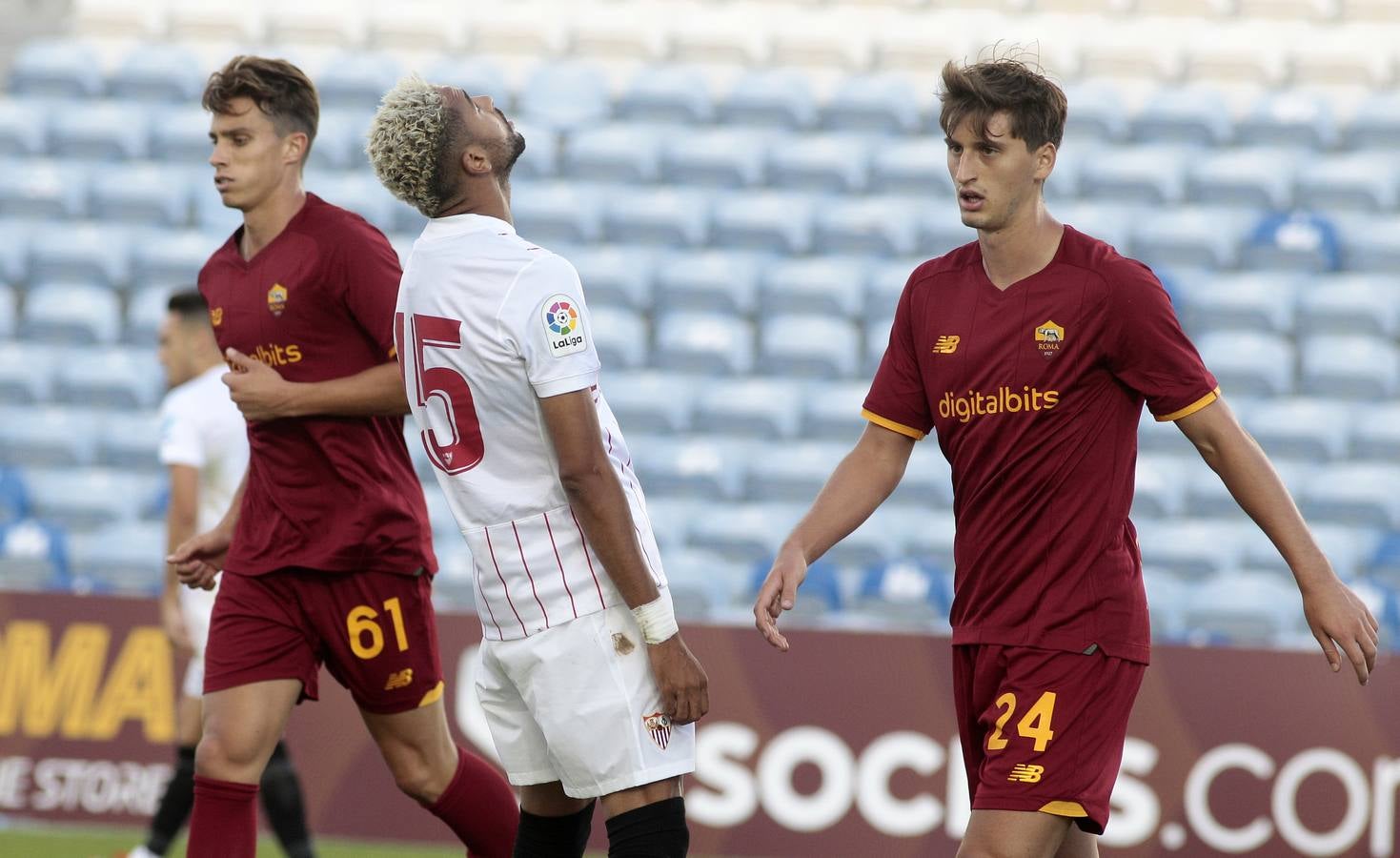 El partido del Sevilla FC - AS Roma, en imágenes