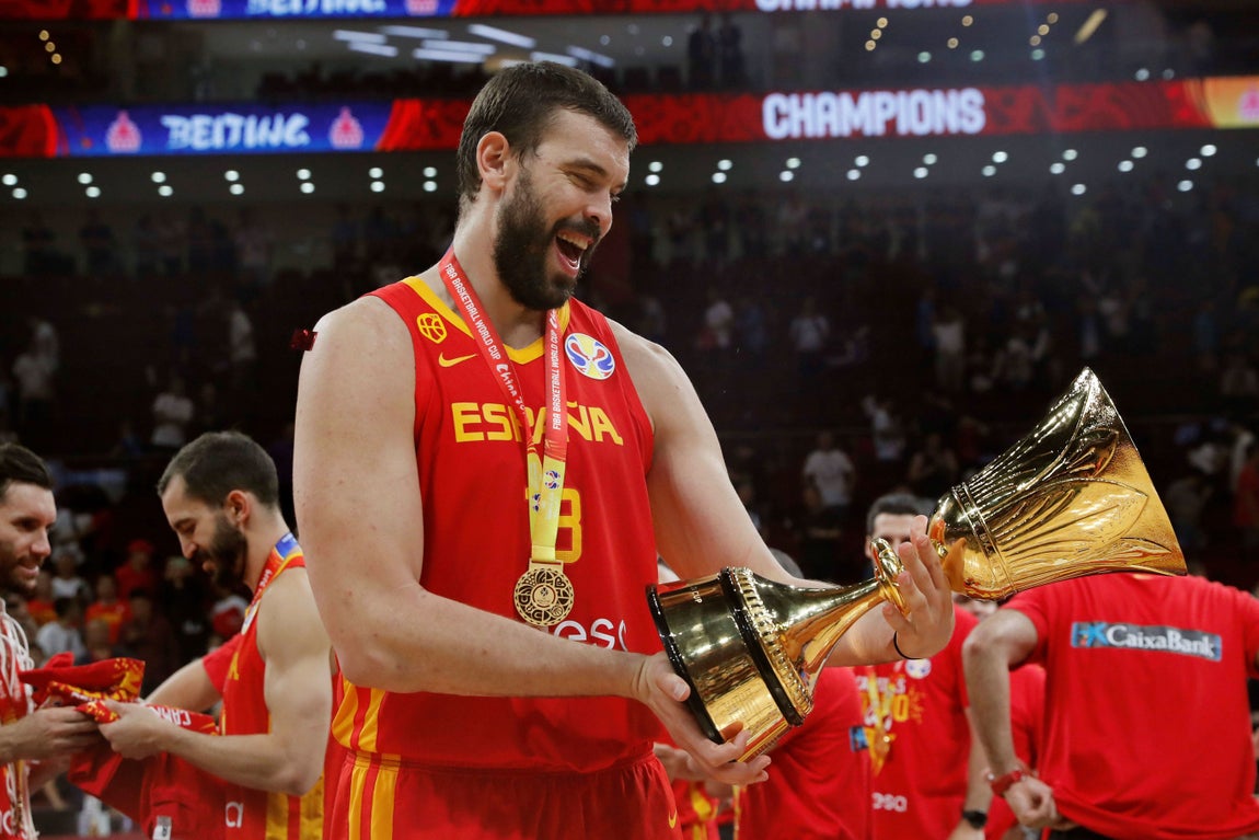 Marc Gasol, líder en el segundo Mundial (2019) en ausencia de su hermano. 