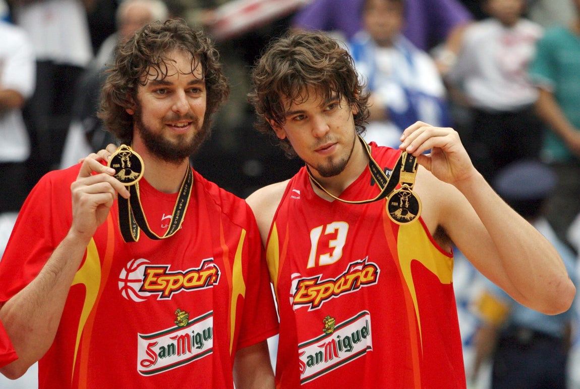 Los hermanos, en el Mundial de Japón 2006. 