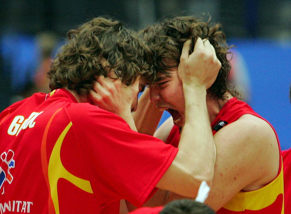 Los hermanos, en el Mundial de Japón 2006. 