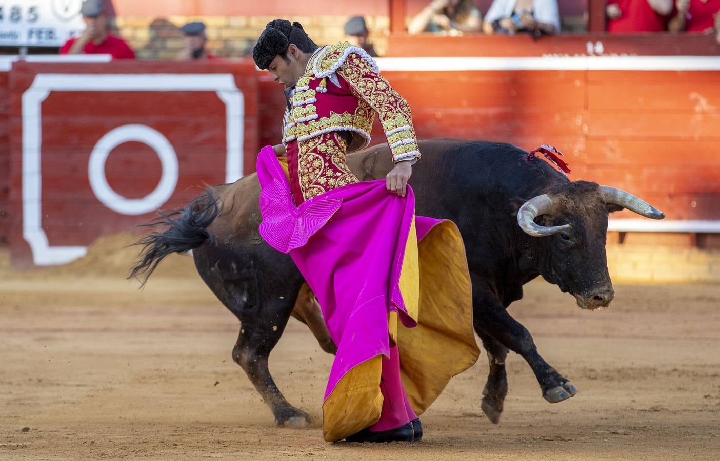 Los astados de esta última corrida llevaban el hierro y la divisa de Juan Pedro Domecq