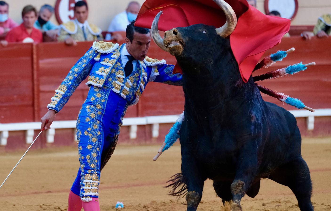 Pablo Aguado y José  María Manzanares,  en el mano a mano de El Puerto de Santa María