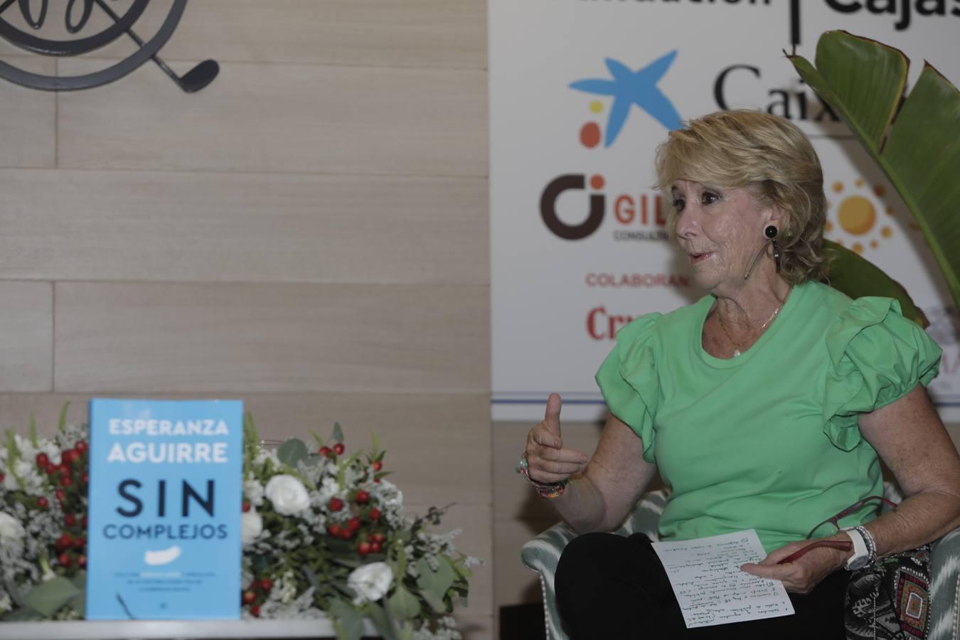 FOTOS: Esperanza Aguirre en el Aula de Cultura de El Buzo, en El Puerto