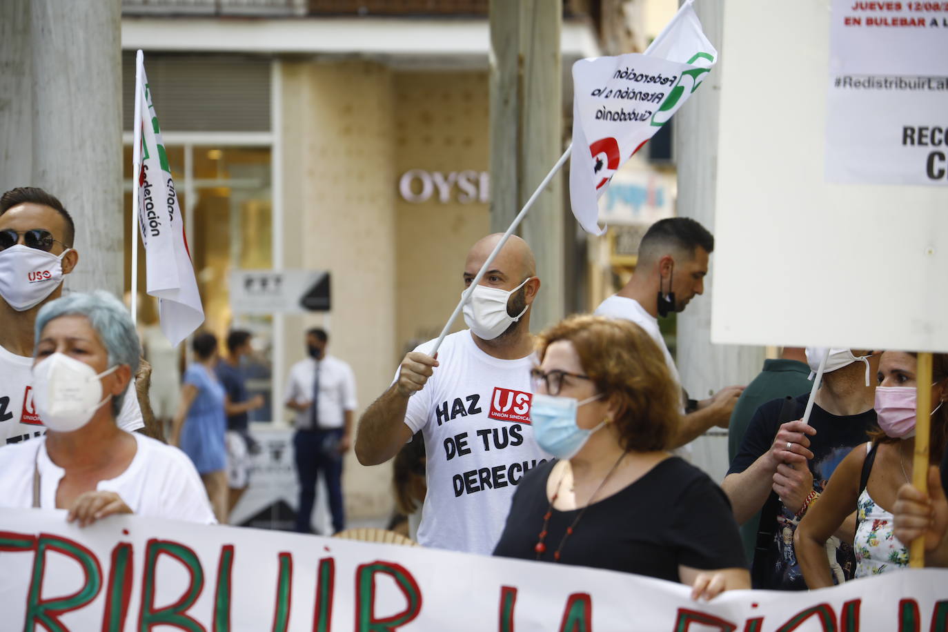 La protesta de los trabajadores de Emergia en Córdoba, en imágenes