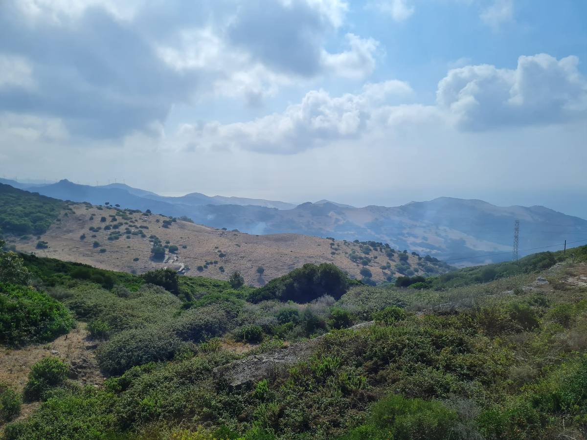 Tarifa, en alerta, pero con el incendio ya estabilizado