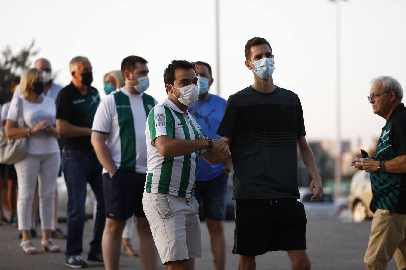 El ambiente previo al partido entre el Córdoba y el Extremadura, en imágenes