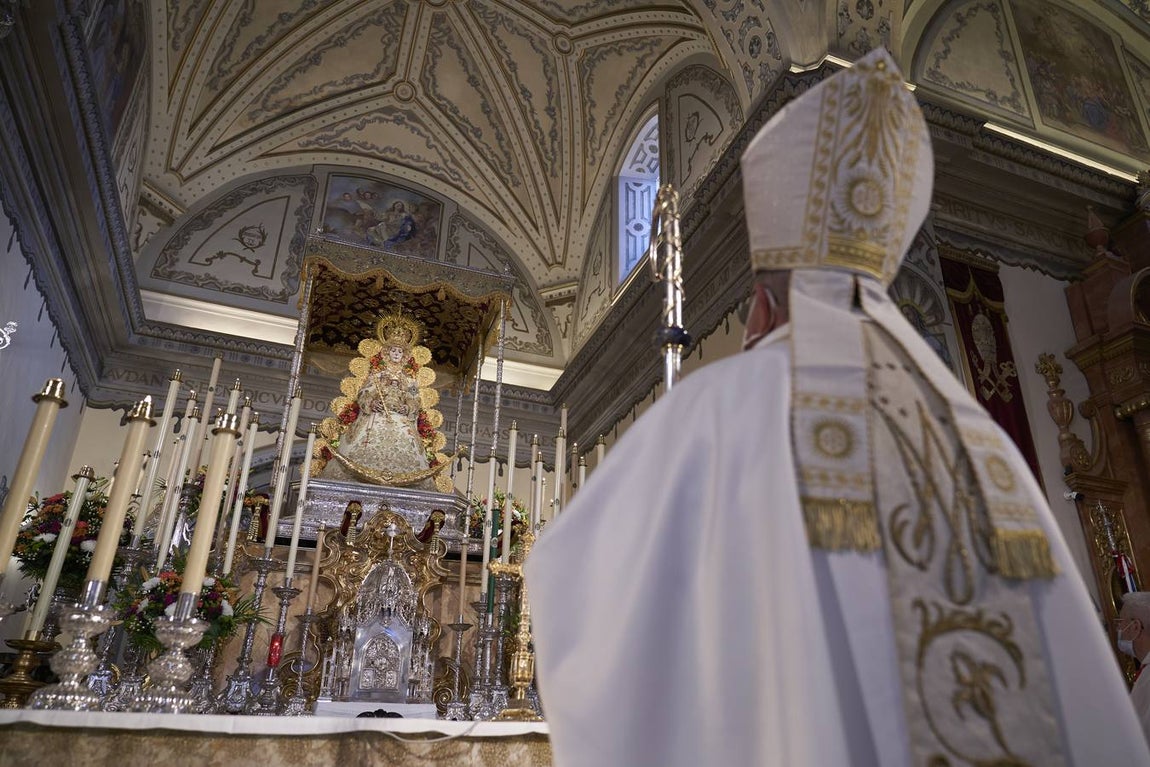 La eucaristía del Rocío Chico, en imágenes