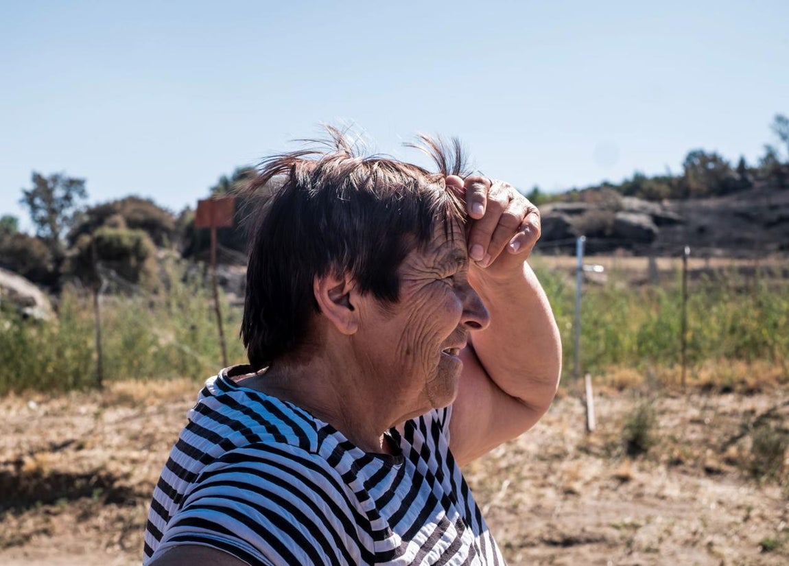 La ganadera Marcelina García, en Villaviciosa