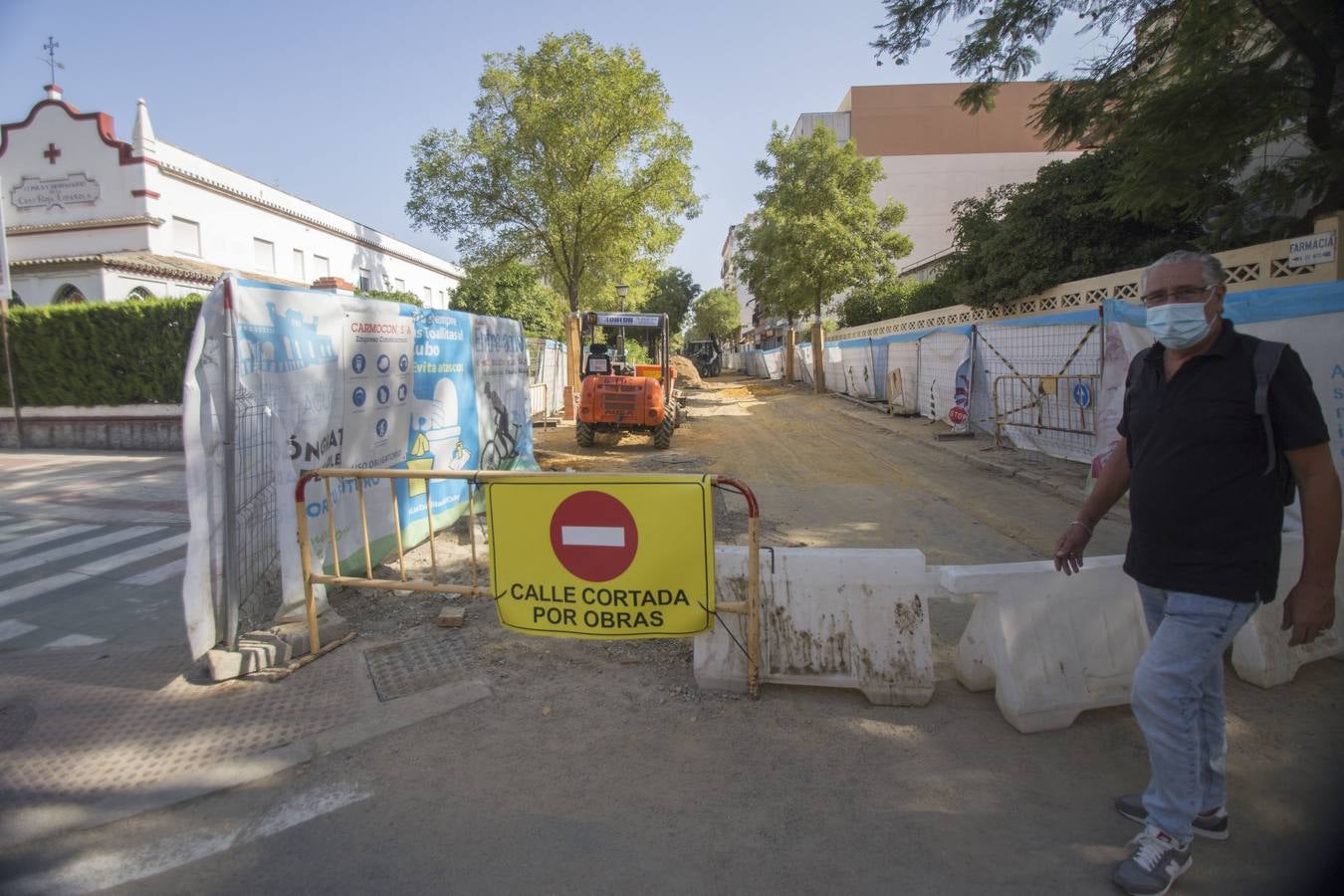 Obras en la avenida de la Cruz Roja y Torneo que se encontrarán los sevillanos a la vuelta de las vacaciones