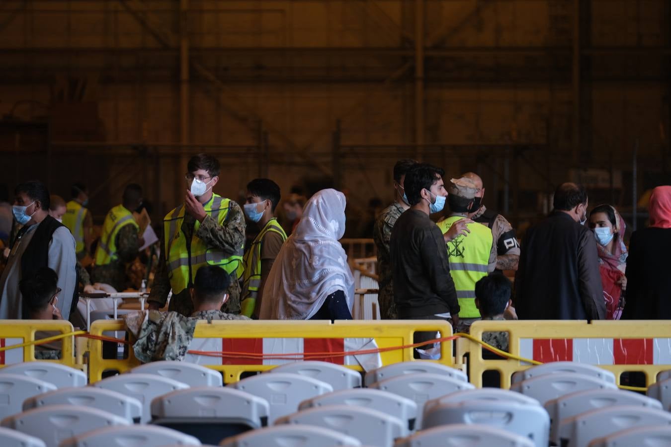 FOTOS: Así viven los refugiados afganos en la Base Naval de Rota