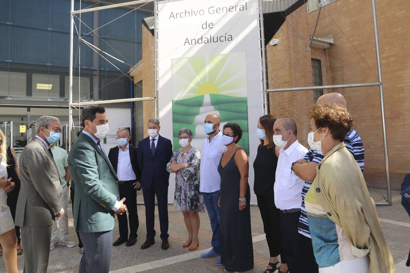 Inauguración del Archivo General de Andalucía en Sevilla