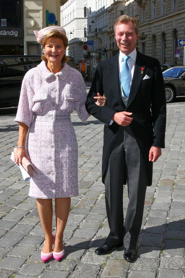 Los Grandes Duques de Luxemburgo Enrique y María Teresa. 