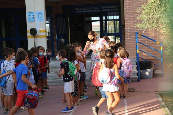 En imágenes, inicio de curso en el colegio Tartessos de Sevilla