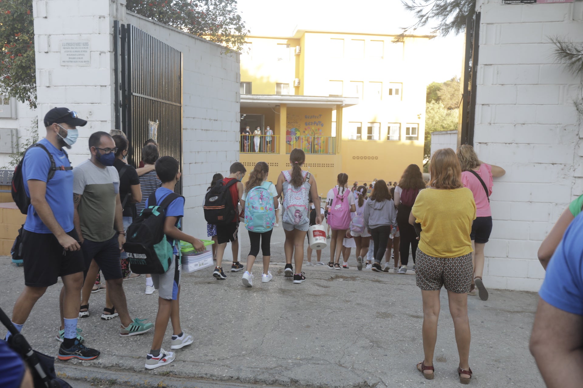 En imágenes: Primer día de colegio en Cádiz