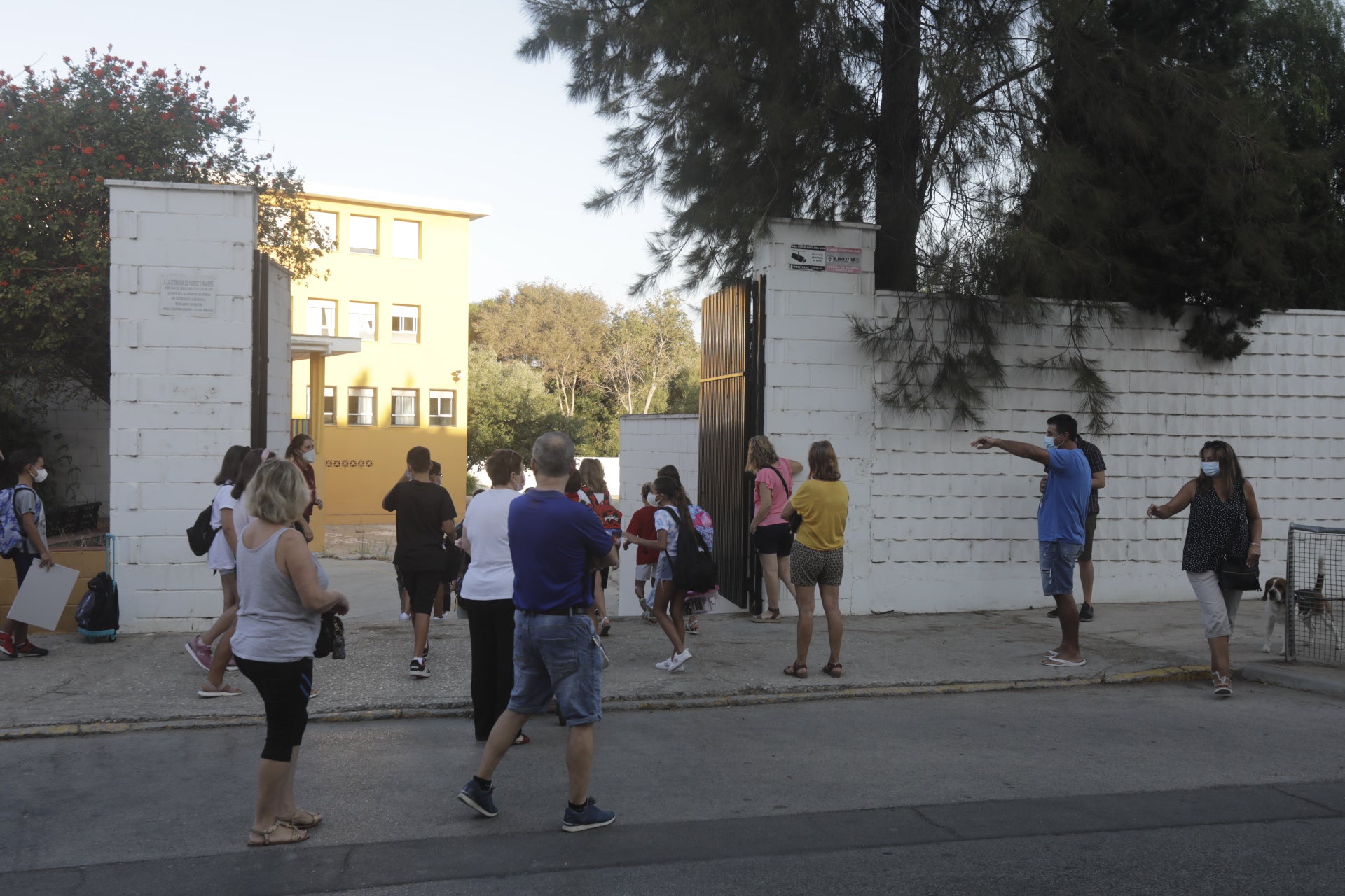 En imágenes: Primer día de colegio en Cádiz