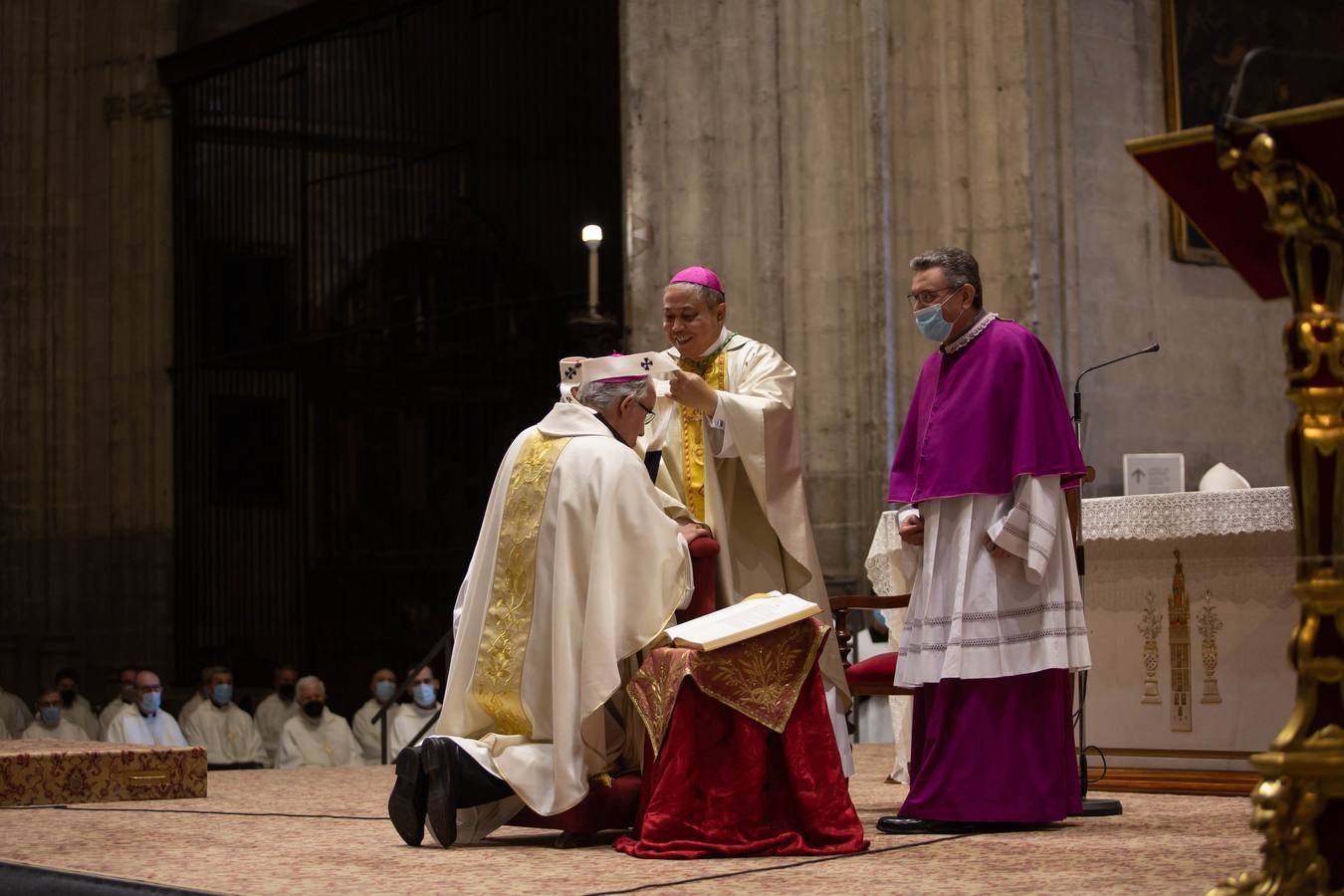 José Ángel Saiz ha dicho que el palio se convierte «en símbolo de nuestro amor a Cristo Buen Pastor, y de que, unidos a Él, debemos amar a todas las personas, en particular a los heridos» y que ser pastores en la Iglesia de Cristo significa justamente «participar en esta tarea, que el palio nos recuerda»