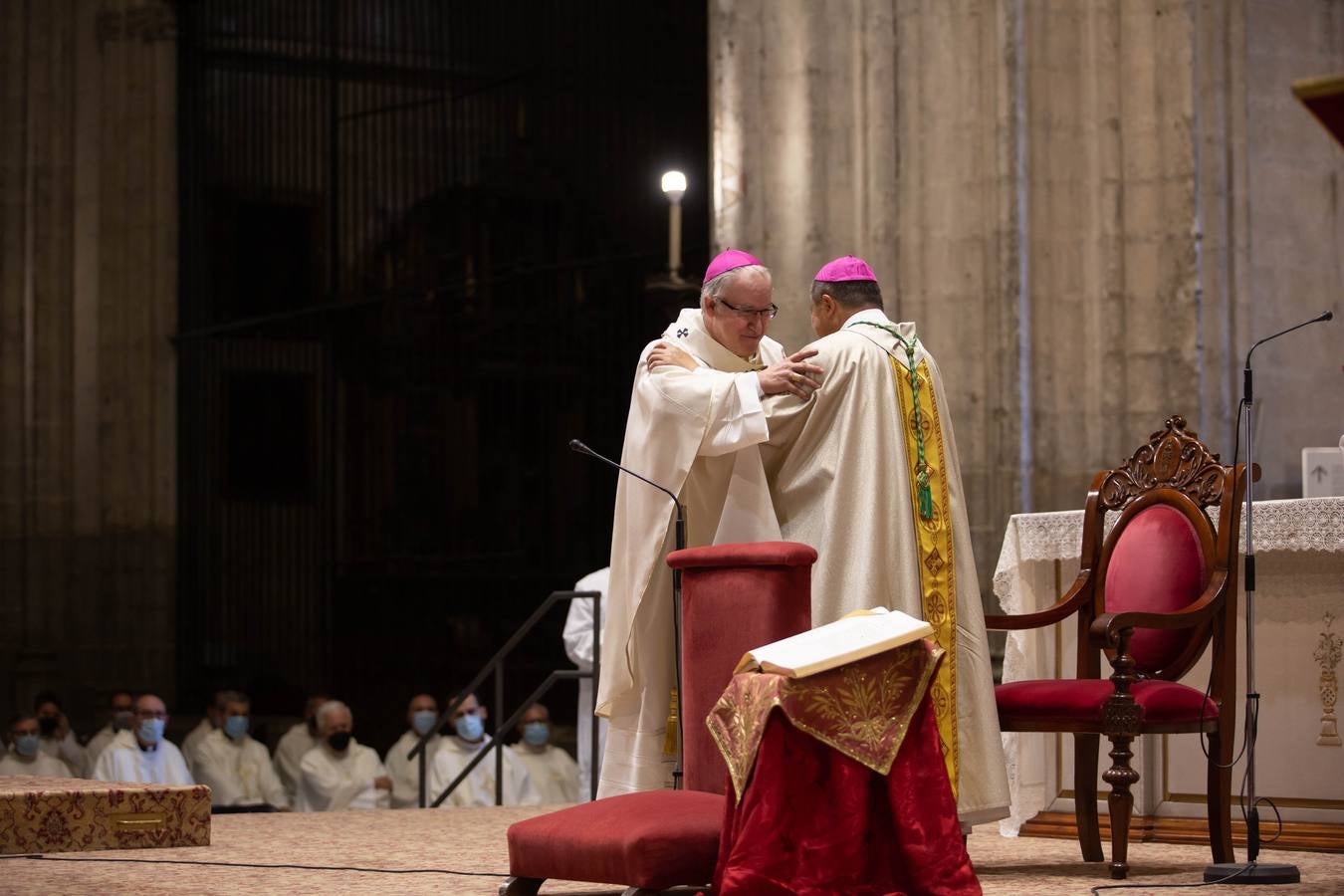 José Ángel Saiz ha dicho que el palio se convierte «en símbolo de nuestro amor a Cristo Buen Pastor, y de que, unidos a Él, debemos amar a todas las personas, en particular a los heridos» y que ser pastores en la Iglesia de Cristo significa justamente «participar en esta tarea, que el palio nos recuerda»