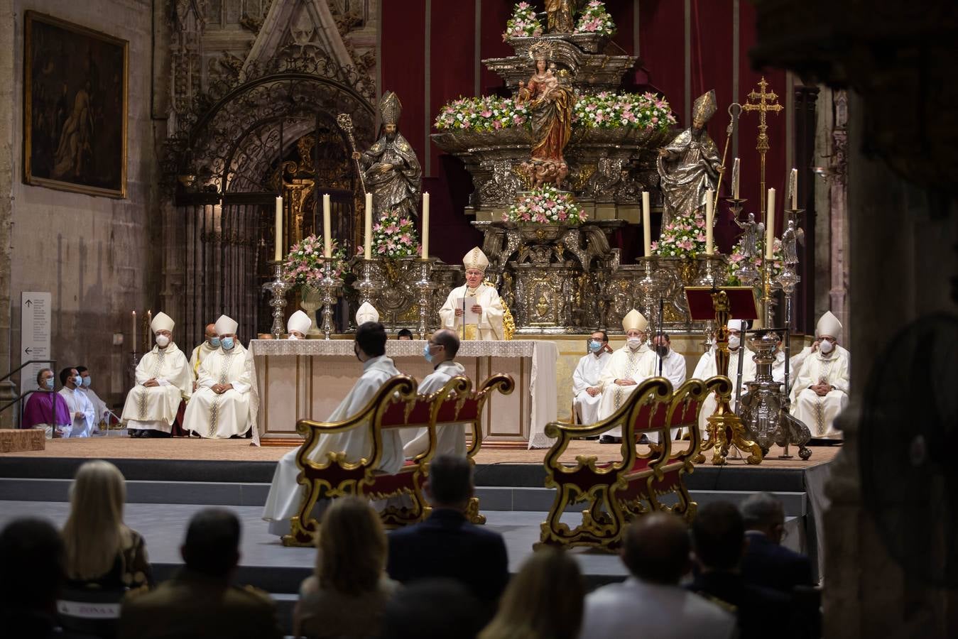 José Ángel Saiz ha dicho que el palio se convierte «en símbolo de nuestro amor a Cristo Buen Pastor, y de que, unidos a Él, debemos amar a todas las personas, en particular a los heridos» y que ser pastores en la Iglesia de Cristo significa justamente «participar en esta tarea, que el palio nos recuerda»