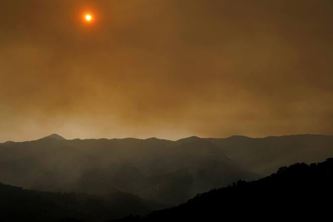 En imágenes, incendio de Sierra de Bermeja en Málaga