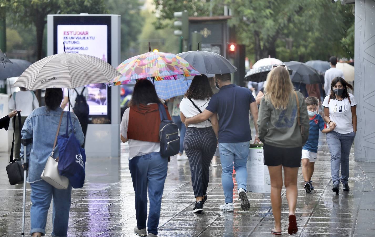 La lluvia deja un acumulado de casi 27 litros por metro cuadrado en Sevilla