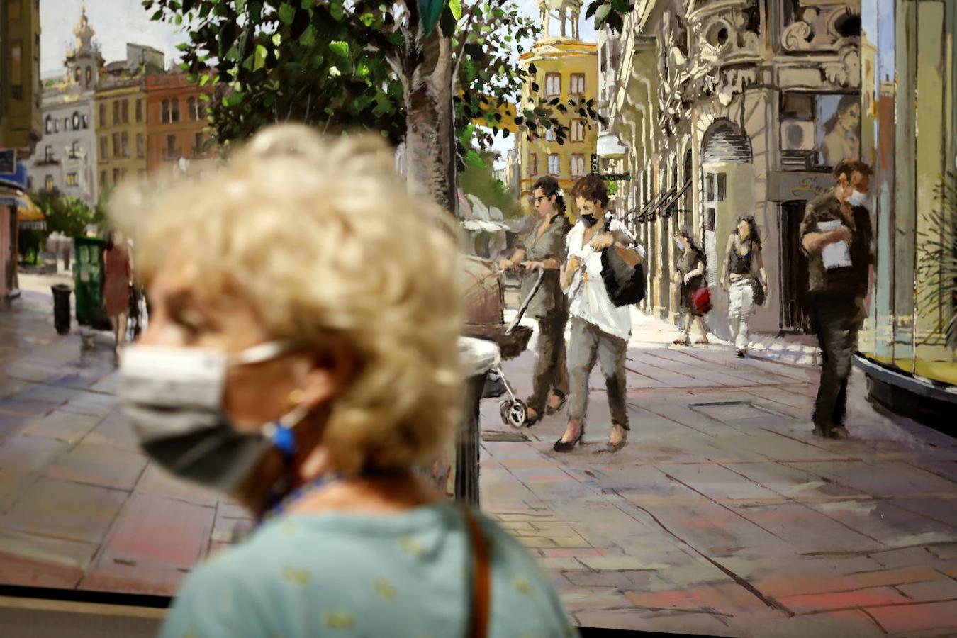 La exposición de Javier Bassecourt sobre la plaza de las Tendillas de Córdoba, en imágenes