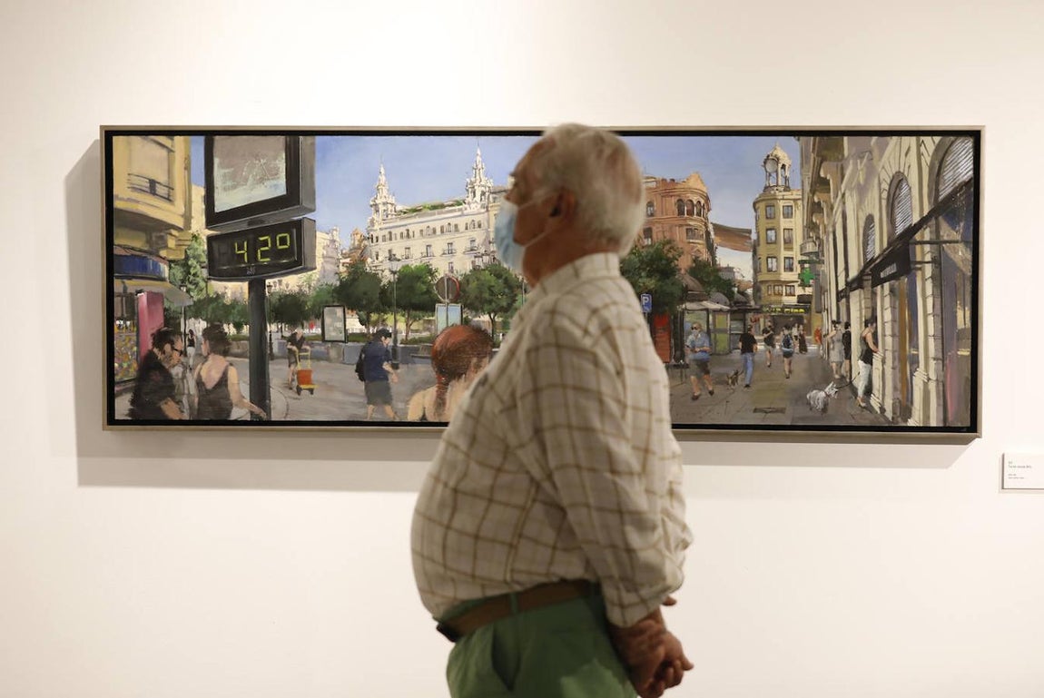 La exposición de Javier Bassecourt sobre la plaza de las Tendillas de Córdoba, en imágenes