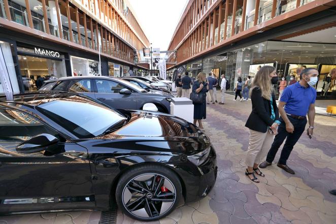 Uno de los vehículos sostenibles de Audi en Torre Sevilla