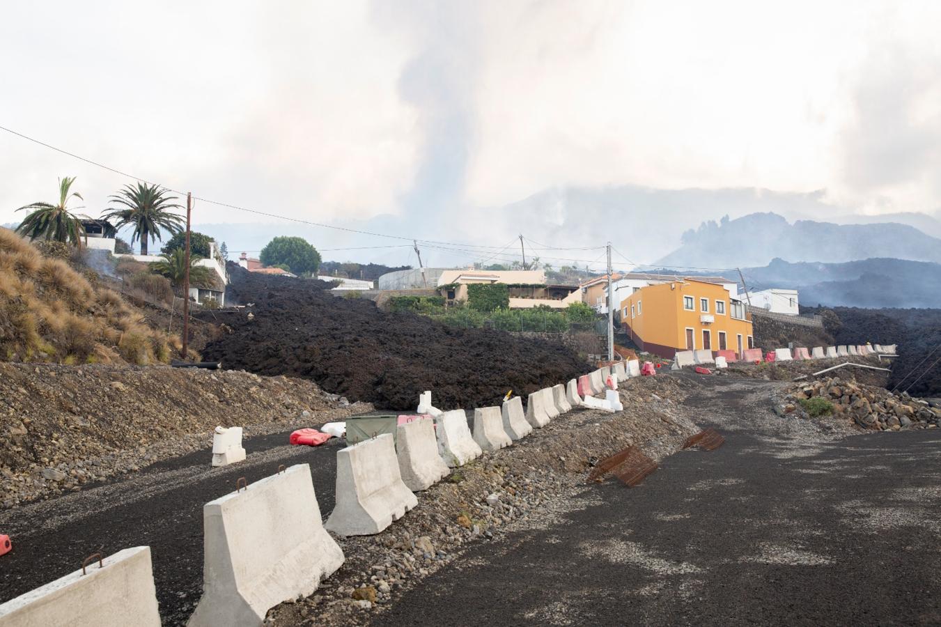 El día después de la erupción del volcán, en imágenes