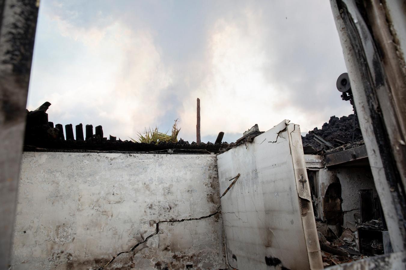 El día después de la erupción del volcán, en imágenes