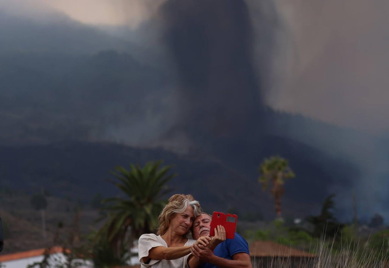 El día después de la erupción del volcán, en imágenes